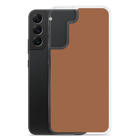 Saddle Brown Samsung Clear Thin Case Plain Color CREATIVETECH