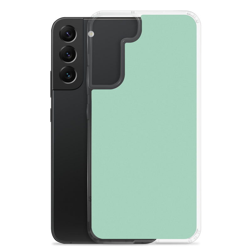 Load image into Gallery viewer, Vista Blue Green Samsung Clear Thin Case Plain Color CREATIVETECH
