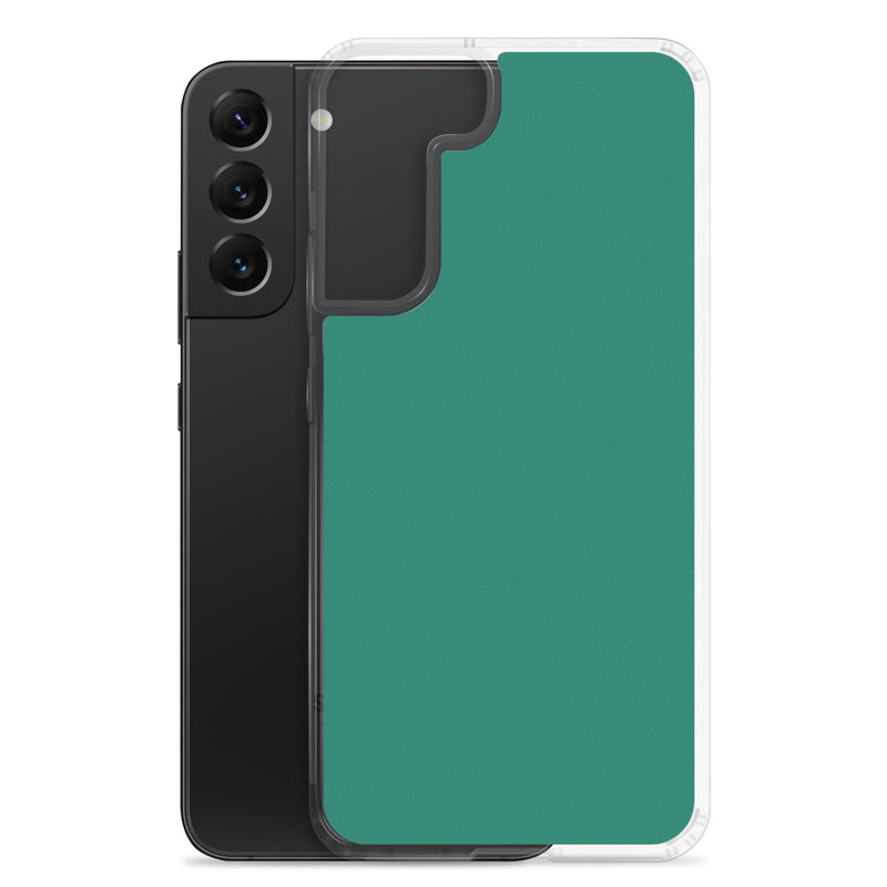 Load image into Gallery viewer, Tropical rain Forest Green Samsung Clear Thin Case Plain Color CREATIVETECH
