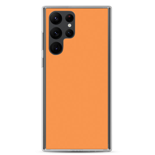 Sea Buckthorn Orange Samsung Clear Thin Case Plain Color CREATIVETECH