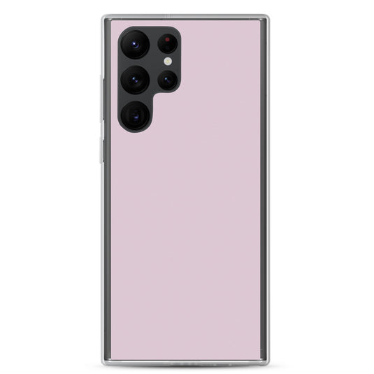 Pale Twilight Pink Samsung Clear Thin Case Plain Color CREATIVETECH