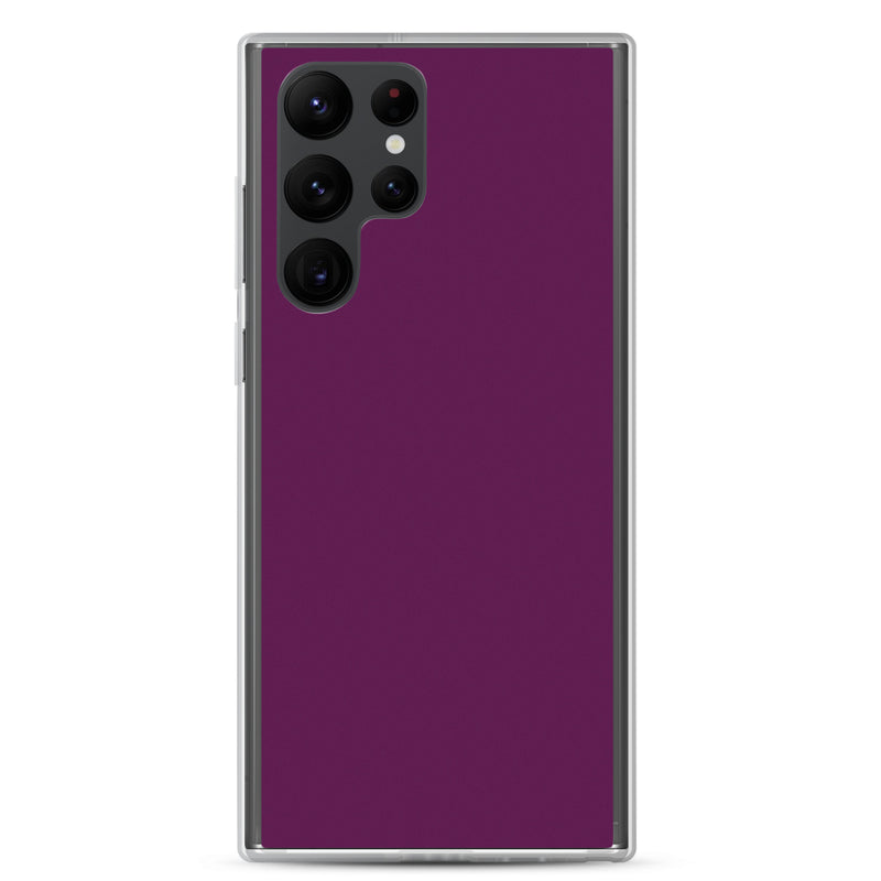 Load image into Gallery viewer, Tyrian Purple Samsung Clear Thin Case Plain Color CREATIVETECH
