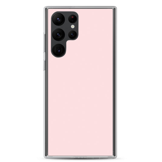 Pale Pink Samsung Clear Thin Case Plain Color CREATIVETECH