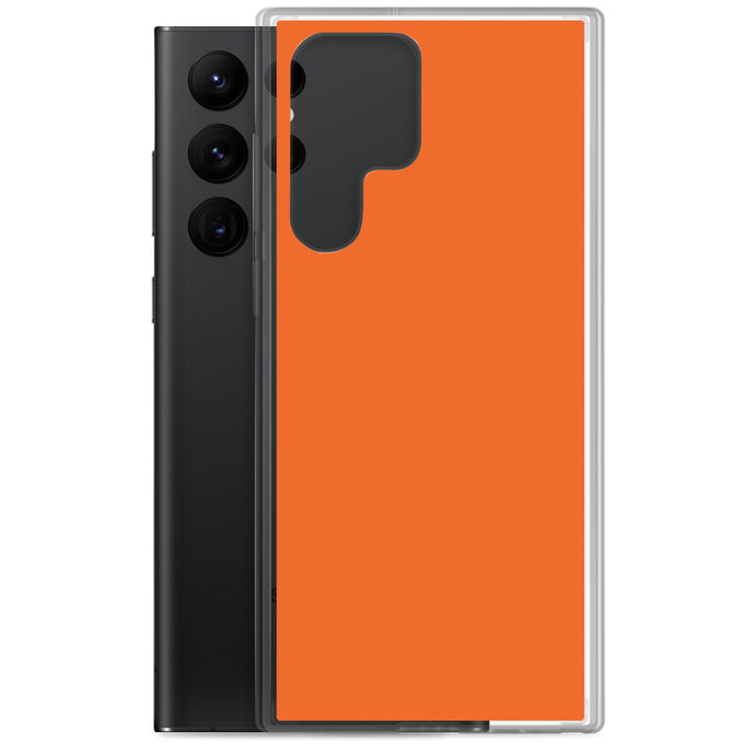 Orange Samsung Clear Thin Case Plain Color CREATIVETECH