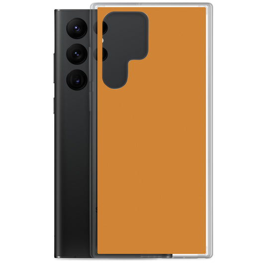Bronze Orange Samsung Clear Thin Case Plain Color CREATIVETECH