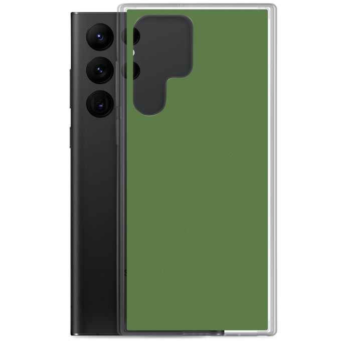 Fern Green Samsung Clear Thin Case Plain Color CREATIVETECH