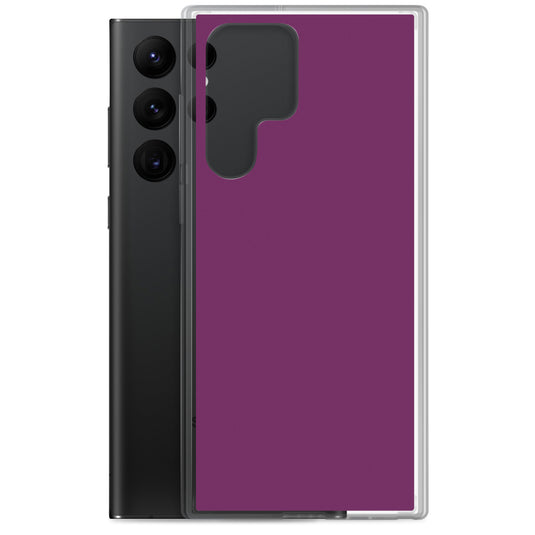 Palatinate Purple Samsung Clear Thin Case Plain Color CREATIVETECH