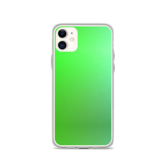Intensive Green Gradient Colorful Flexible Clear iPhone Case Bump Resistant Corners CREATIVETECH