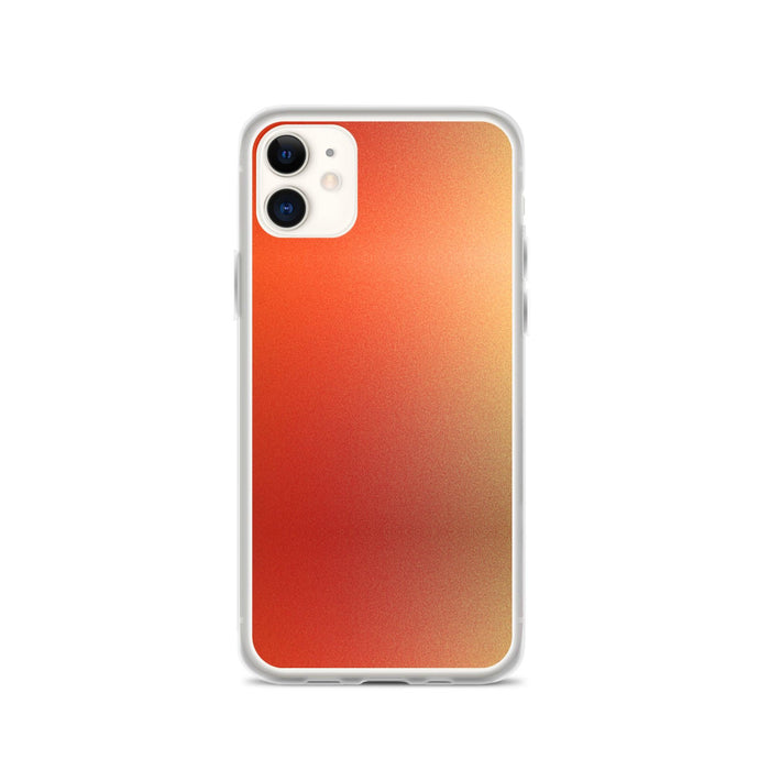 Intensive Orange Red Gradient Colorful Flexible Clear iPhone Case Bump Resistant Corners CREATIVETECH