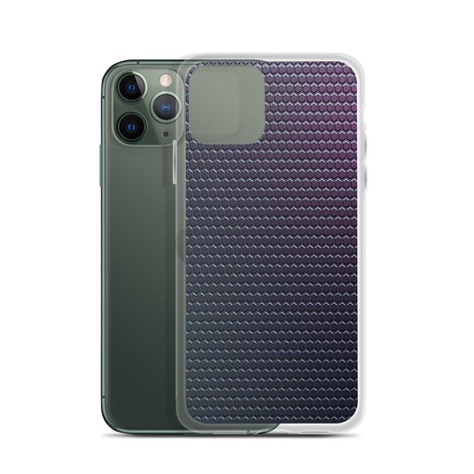 Dark Violet Blue Industrial Rubber Style Flexible Clear iPhone Case Bump Resistant Corners CREATIVETECH