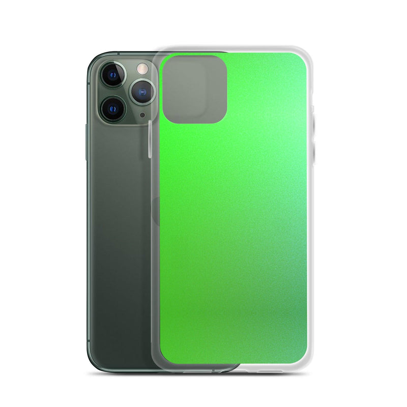 Load image into Gallery viewer, Intensive Green Gradient Colorful Flexible Clear iPhone Case Bump Resistant Corners CREATIVETECH
