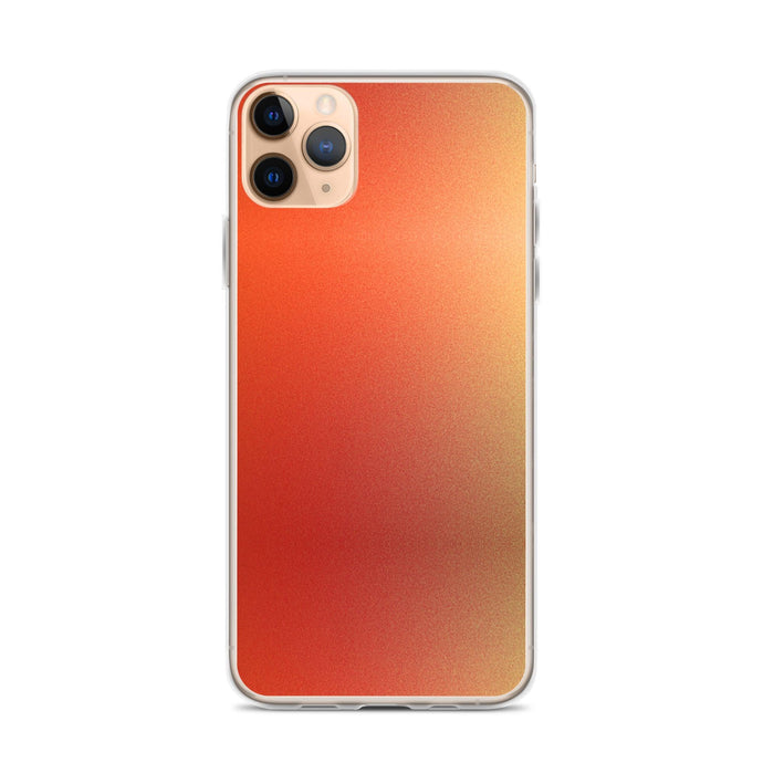 Intensive Orange Red Gradient Colorful Flexible Clear iPhone Case Bump Resistant Corners CREATIVETECH