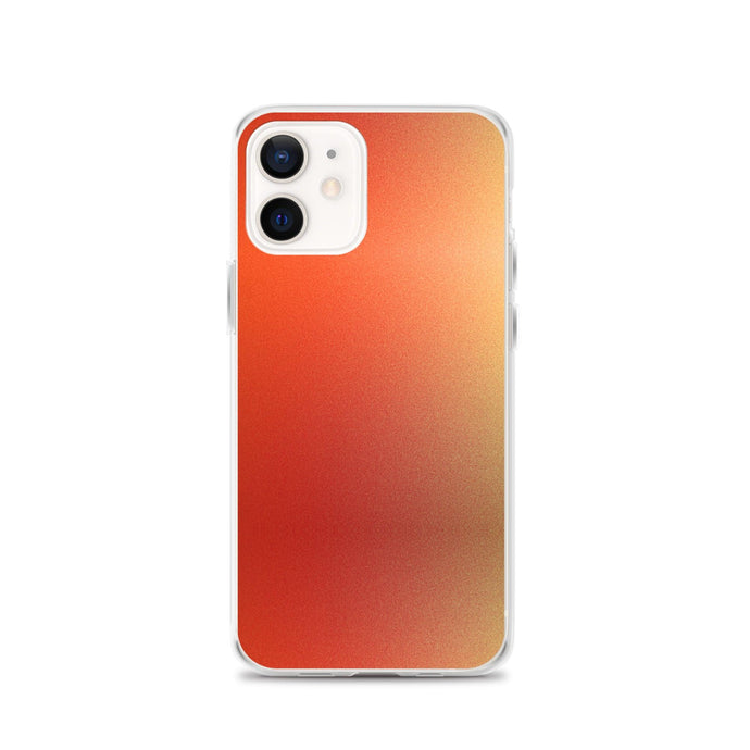 Intensive Orange Red Gradient Colorful Flexible Clear iPhone Case Bump Resistant Corners CREATIVETECH