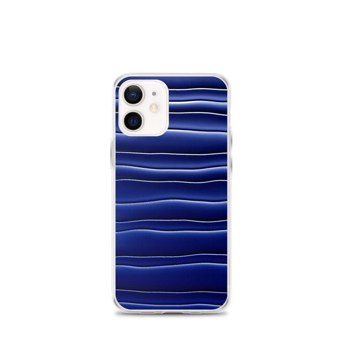 Dark Blue Gummy Squishy Blob Style Flexible Clear iPhone Case Bump Resistant Corners CREATIVETECH