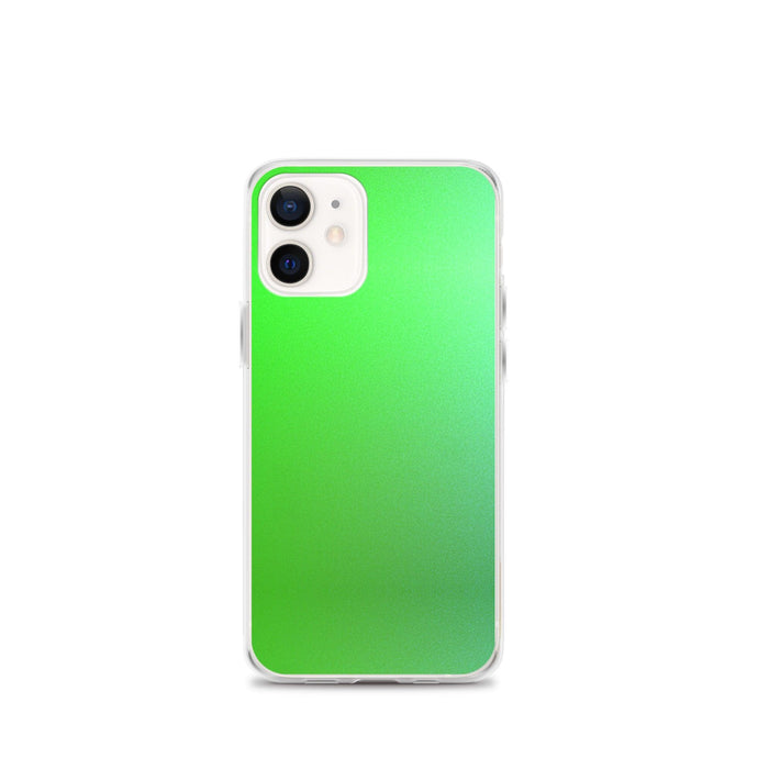 Intensive Green Gradient Colorful Flexible Clear iPhone Case Bump Resistant Corners CREATIVETECH