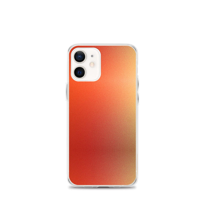 Intensive Orange Red Gradient Colorful Flexible Clear iPhone Case Bump Resistant Corners CREATIVETECH