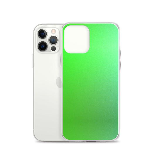 Intensive Green Gradient Colorful Flexible Clear iPhone Case Bump Resistant Corners CREATIVETECH