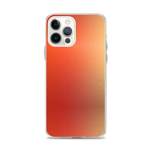 Intensive Orange Red Gradient Colorful Flexible Clear iPhone Case Bump Resistant Corners CREATIVETECH