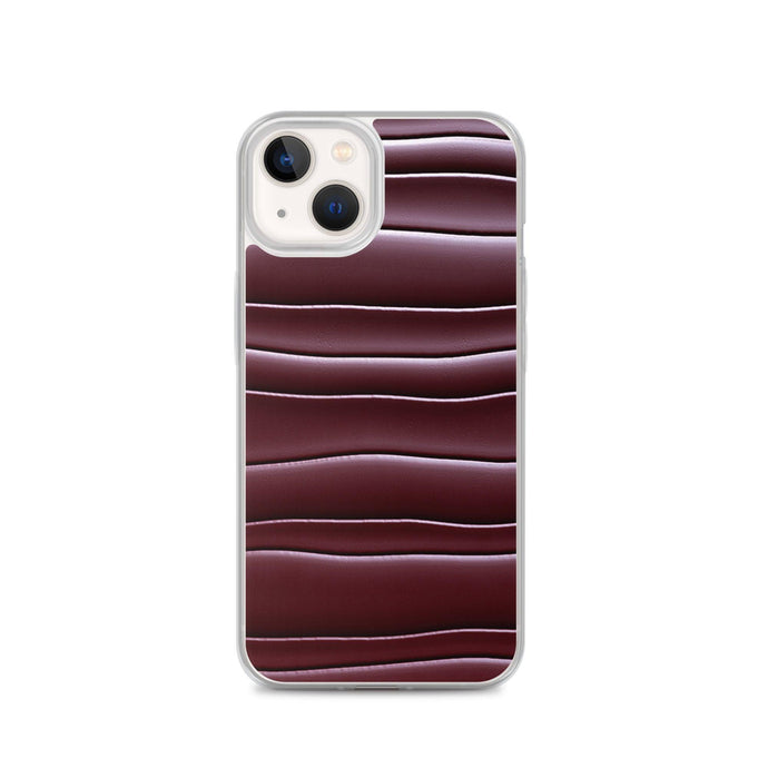 Dark Burgundi Red Gummy Squishy Blob Style Flexible Clear iPhone Case Bump Resistant Corners CREATIVETECH