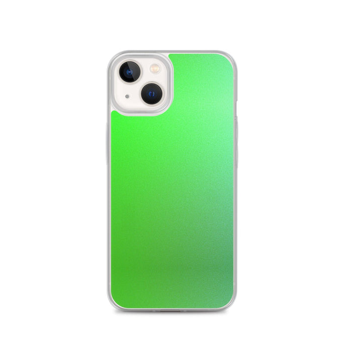 Intensive Green Gradient Colorful Flexible Clear iPhone Case Bump Resistant Corners CREATIVETECH