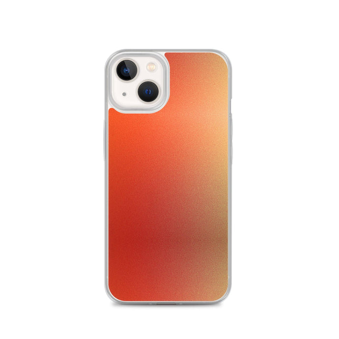 Intensive Orange Red Gradient Colorful Flexible Clear iPhone Case Bump Resistant Corners CREATIVETECH