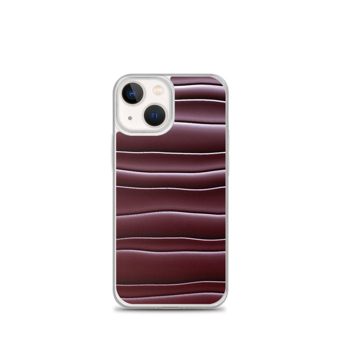 Dark Burgundi Red Gummy Squishy Blob Style Flexible Clear iPhone Case Bump Resistant Corners CREATIVETECH