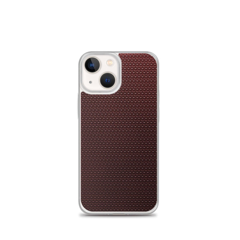 Load image into Gallery viewer, Dark Red Industrial Grid Style Flexible Clear iPhone Case Bump Resistant Corners CREATIVETECH

