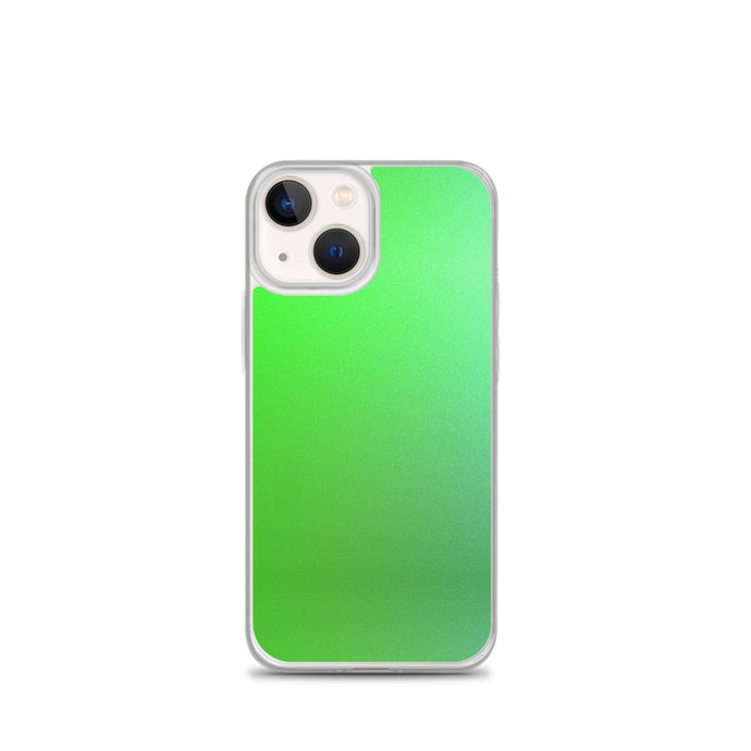 Intensive Green Gradient Colorful Flexible Clear iPhone Case Bump Resistant Corners CREATIVETECH