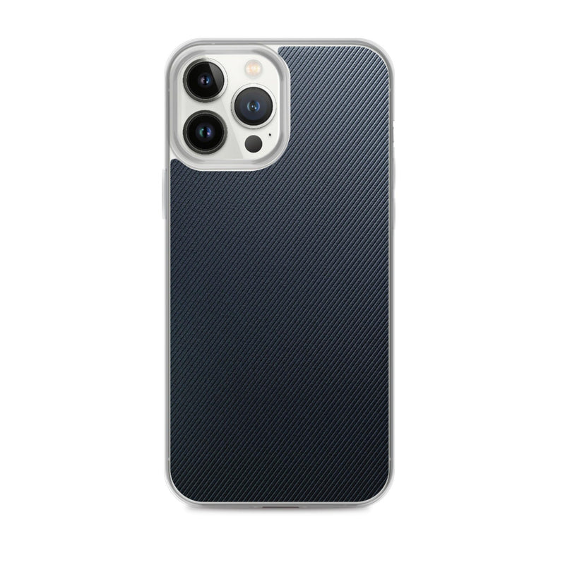 Load image into Gallery viewer, Striped Rubber Industrial Style Dark Grey Black Flexible Clear iPhone Case Bump Resistant Corners CREATIVETECH
