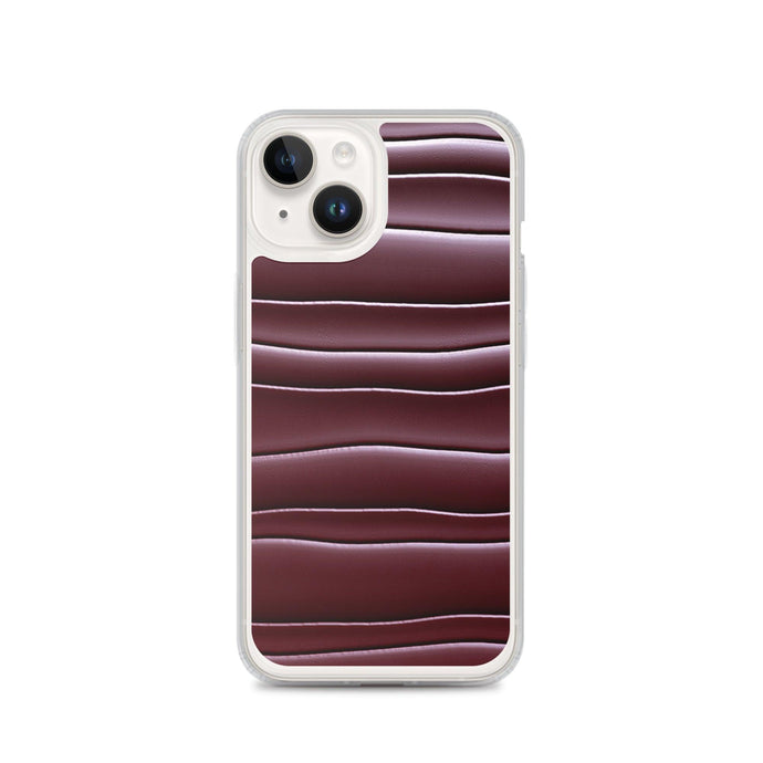 Dark Burgundi Red Gummy Squishy Blob Style Flexible Clear iPhone Case Bump Resistant Corners CREATIVETECH