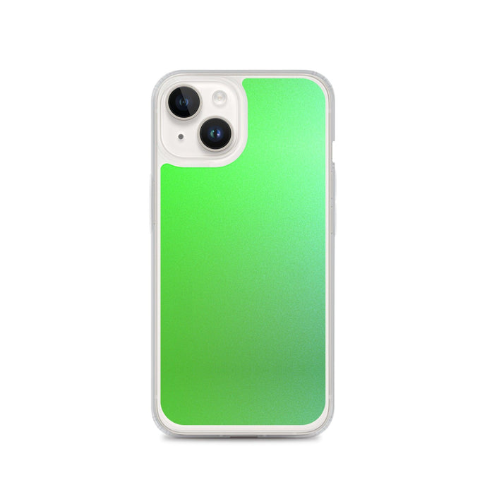 Intensive Green Gradient Colorful Flexible Clear iPhone Case Bump Resistant Corners CREATIVETECH