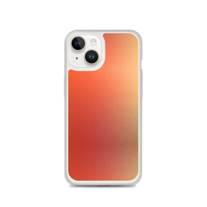 Intensive Orange Red Gradient Colorful Flexible Clear iPhone Case Bump Resistant Corners CREATIVETECH