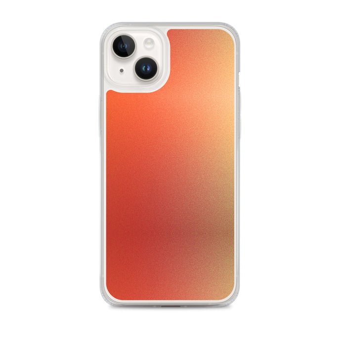 Intensive Orange Red Gradient Colorful Flexible Clear iPhone Case Bump Resistant Corners CREATIVETECH