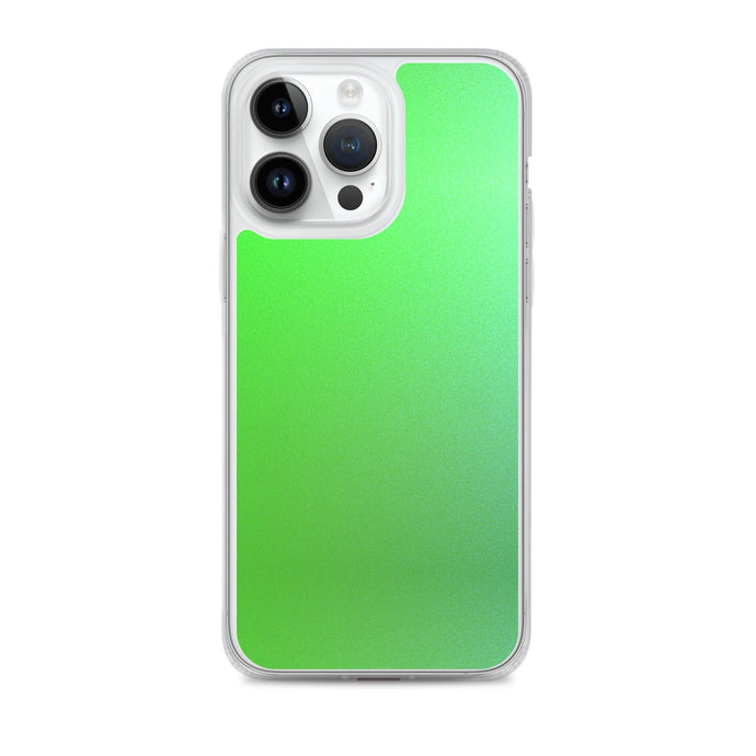 Intensive Green Gradient Colorful Flexible Clear iPhone Case Bump Resistant Corners CREATIVETECH