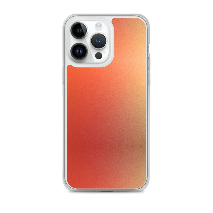 Intensive Orange Red Gradient Colorful Flexible Clear iPhone Case Bump Resistant Corners CREATIVETECH