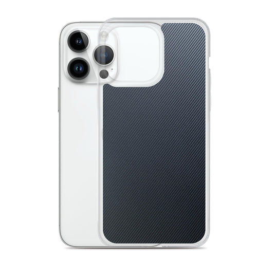 Striped Rubber Industrial Style Dark Grey Black Flexible Clear iPhone Case Bump Resistant Corners CREATIVETECH