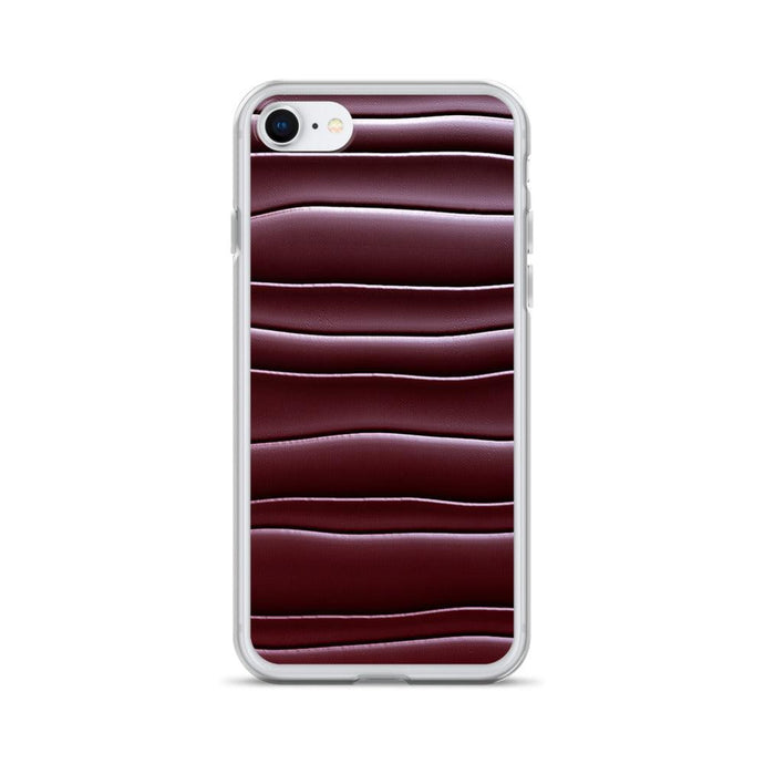 Dark Burgundi Red Gummy Squishy Blob Style Flexible Clear iPhone Case Bump Resistant Corners CREATIVETECH