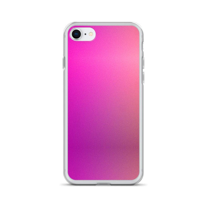 Pink Orange Gradient Colorful Flexible Clear iPhone Case Bump Resistant Corners CREATIVETECH