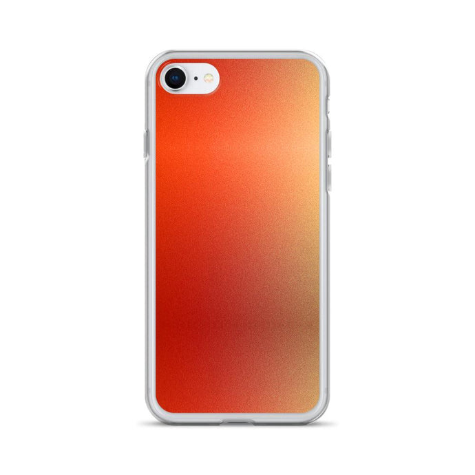 Intensive Orange Red Gradient Colorful Flexible Clear iPhone Case Bump Resistant Corners CREATIVETECH