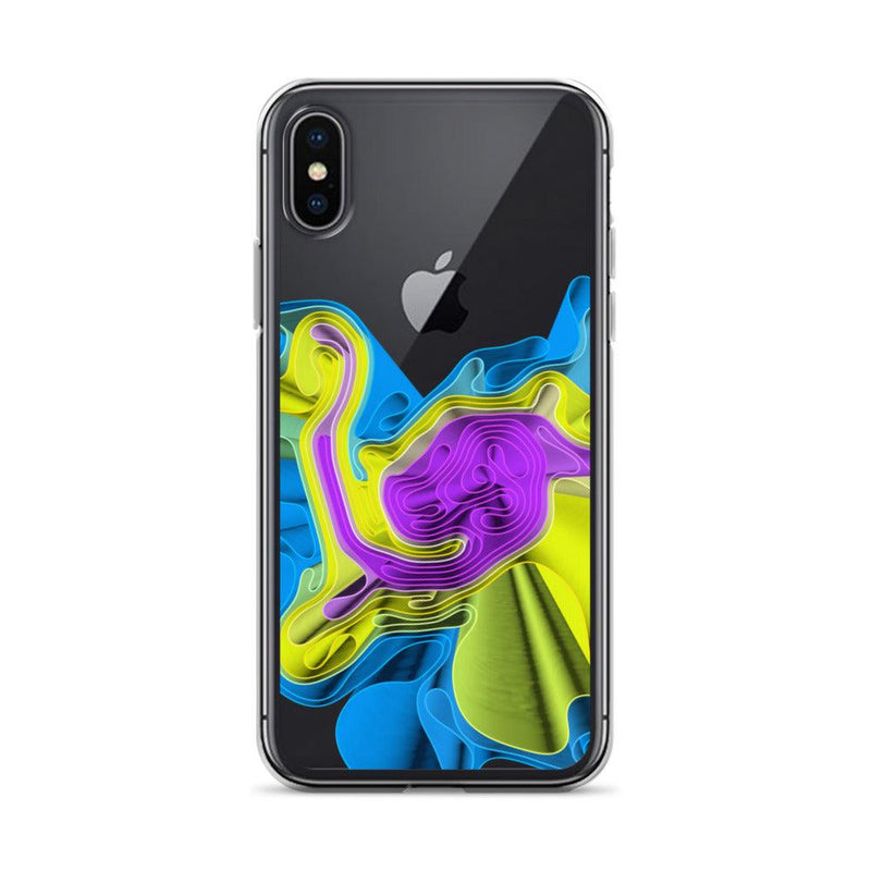 Load image into Gallery viewer, Cool Colorful Waves iPhone Case Clear Thin

