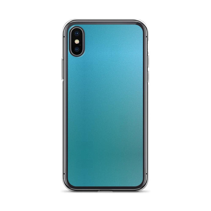 Ocean Blue Green Colorful Flexible Clear iPhone Case Bump Resistant Corners CREATIVETECH