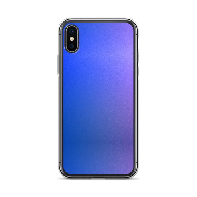 Intensive Blue Violet Gradient Colorful Flexible Clear iPhone Case Bump Resistant Corners CREATIVETECH