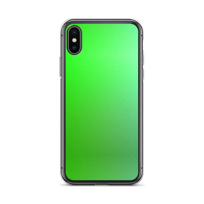 Intensive Green Gradient Colorful Flexible Clear iPhone Case Bump Resistant Corners CREATIVETECH