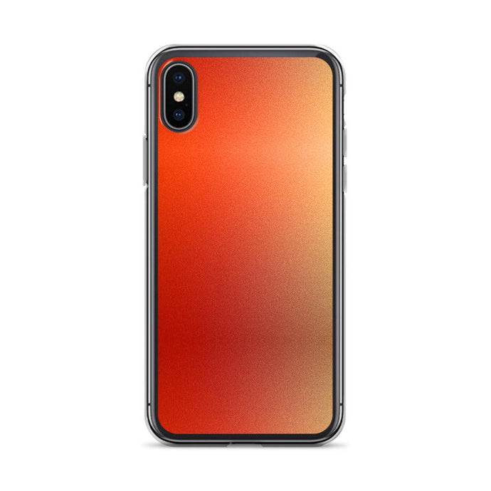 Intensive Orange Red Gradient Colorful Flexible Clear iPhone Case Bump Resistant Corners CREATIVETECH