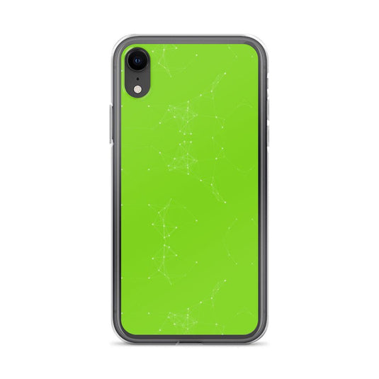 Neon Green White iPhone Case Clear Thin