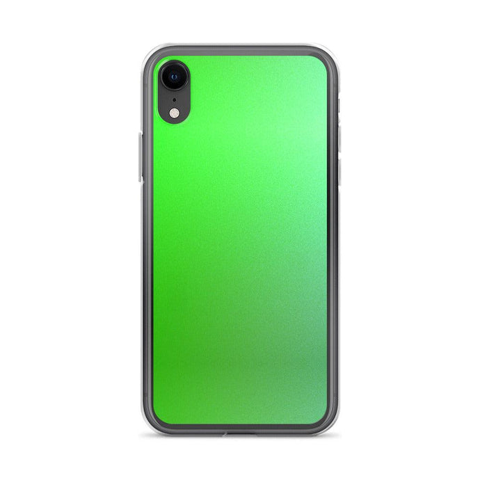 Intensive Green Gradient Colorful Flexible Clear iPhone Case Bump Resistant Corners CREATIVETECH