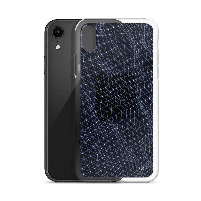 Load image into Gallery viewer, Dark Polygon Flexible iPhone Case Clear Thin
