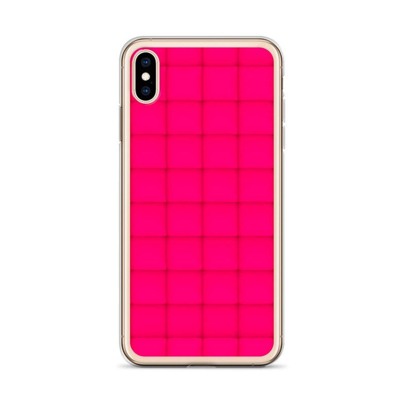 Load image into Gallery viewer, Squishy Pink Red Cubic Colorful Flexible Clear iPhone Case Bump Resistant Corners CREATIVETECH
