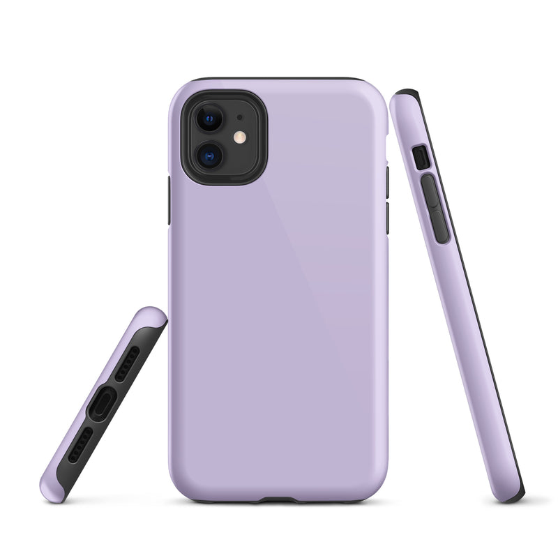 Load image into Gallery viewer, Fog Violet iPhone Case Hardshell 3D Wrap Thermal Plain Color CREATIVETECH
