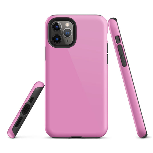 Lavender Rose Pink iPhone Case Hardshell 3D Wrap Thermal Plain Color CREATIVETECH